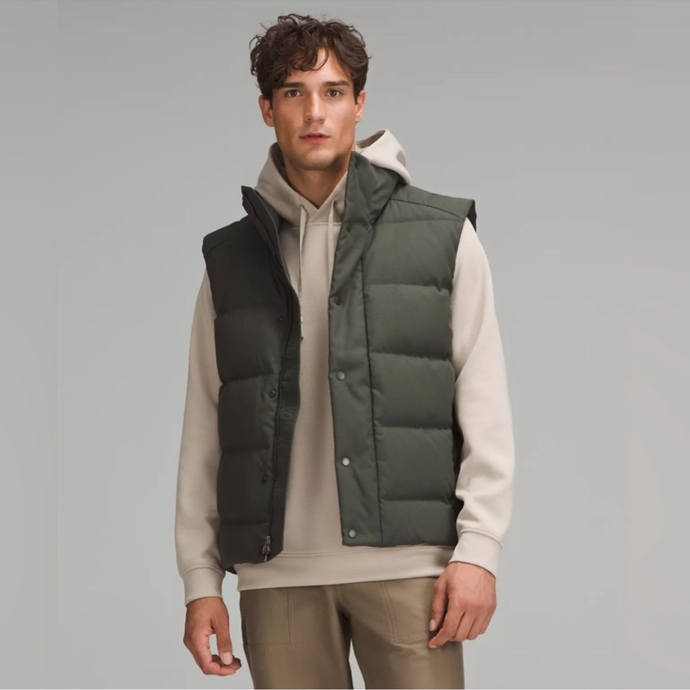 lululemon athletica Men's Green Puffer Vest